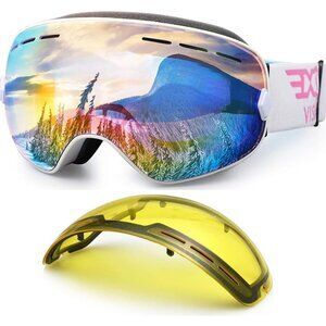 Snowboard Ski Goggles and Detachable Lens